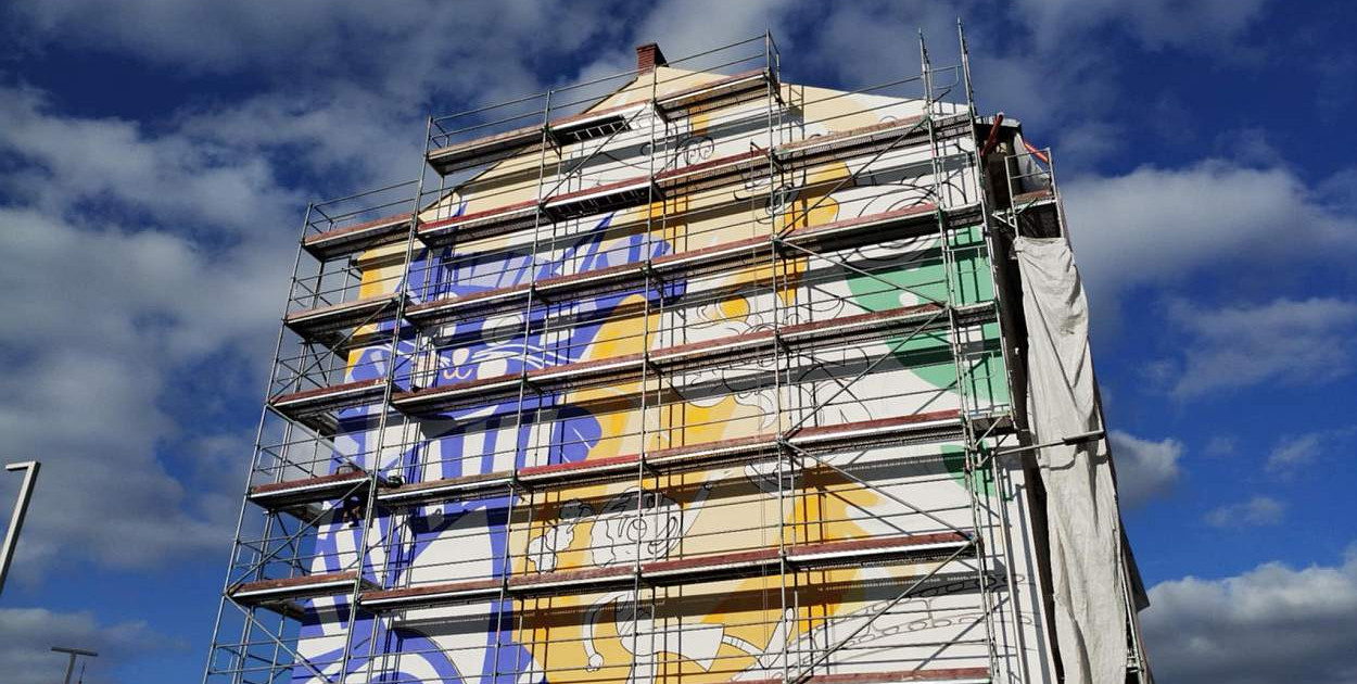 Nowy mural przy ulicy Cieszyńskiej w Bielsku-Białej