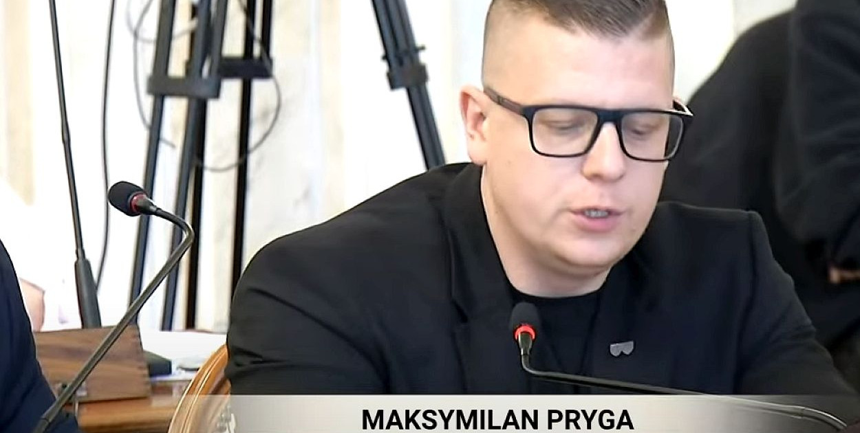 Radny Maksymilian Pryga