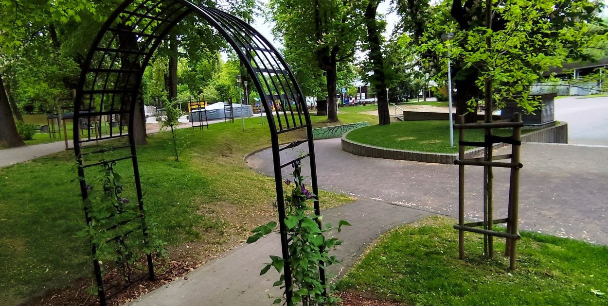 Pergola w parku Słowackiego