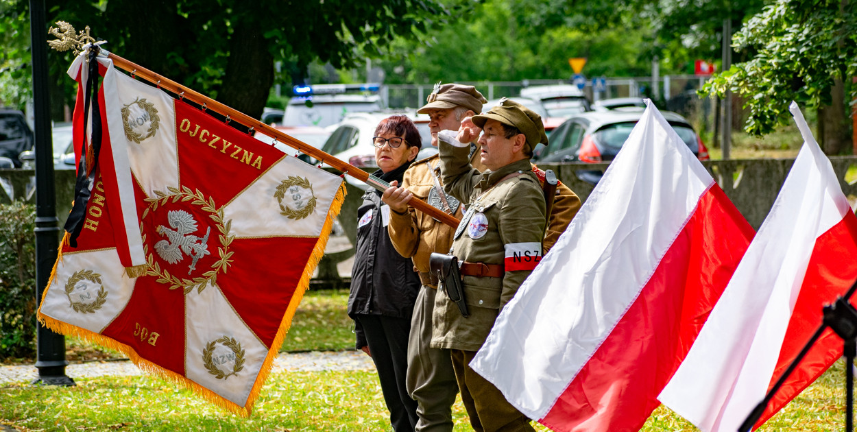 Uroczystość na Cmentarzu Wojskowym