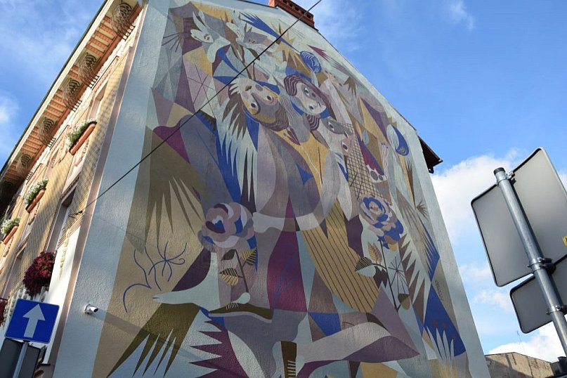 Mural na 70 rocznicę połączenia miast Bielska i Białej czeka na swoją nazwę