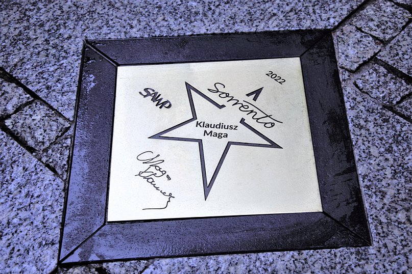 Klaudiusz Maga w szczecińskiej Alei Gwiazd