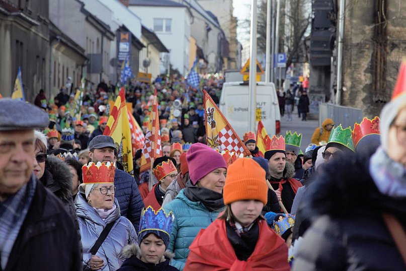 XII Orszak Trzech Króli przeszedł ulicami Bielska-Białej