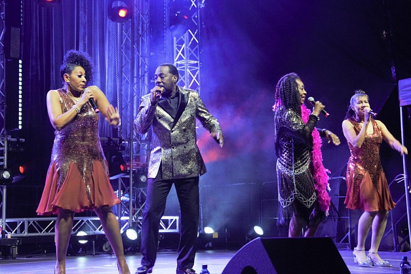 Koncert grupy Boney M. na placu Wojska Polskiego