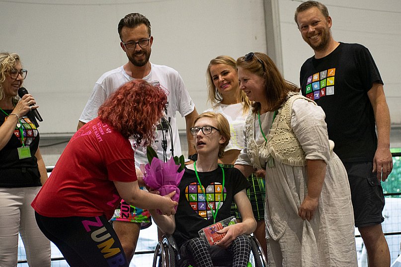 ZUMBA dla Franka Grali w parku Słowackiego