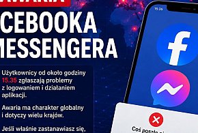 Awaria Facebooka i Messengera. Użytkownicy zgłaszają problemy z logowaniem