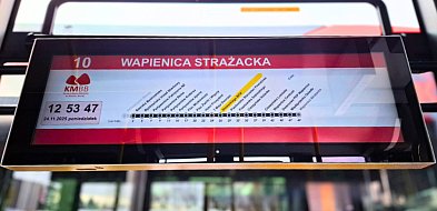 Nowoczesne wyświetlacze w autobusach MZK-22927