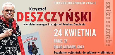 Krzysztof Deszczyński w Pałacu Czeczów w Kozach - spotkanie autorskie
