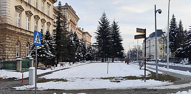 Przygotowania do przebudowy skweru Pollaka przy ulicy Słowackiego