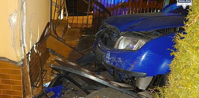 Bielsko-Biała: Pijana kierująca wjechała w dom przy ul. Krzemionki