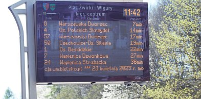 Przerwa w działaniu systemu ITS . Tablice pokażą tylko rozkład teoretyczny
