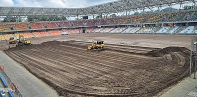 Na Stadionie Miejskim wymiana murawy. Nowe boisko przed ligą i mistrzostwami