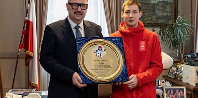 Kacper Tomasiak z wizytą u prezydenta miasta Bielska-Białej [FILM]