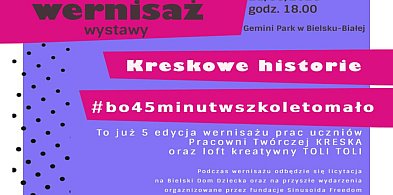 Wernisaż „Kreskowe Historie” w Gemini Park w Bielsku-Białej
