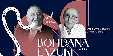 Bohdan Łazuka i Krzysztof Majewski na scenie Bielskiego Centrum Kultury