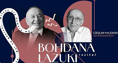 Bohdan Łazuka i Krzysztof Majewski na scenie Bielskiego Centrum Kultury