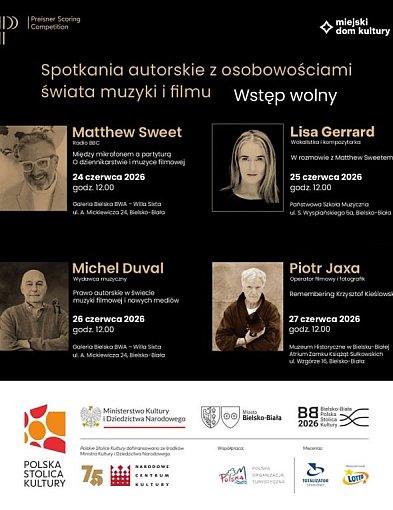Preisner Scoring Competition: cykl otwartych spotkań z gośćmi świata filmu i muzyk