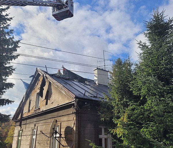 Pożar poddasza przy ul. NMP Królowej Polski-21983