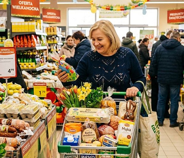 Wielkanoc 2026: wydatki na żywność i napoje. Najczęściej 200–300 zł na osobę