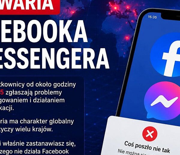 Awaria Facebooka i Messengera. Użytkownicy zgłaszają problemy z logowaniem