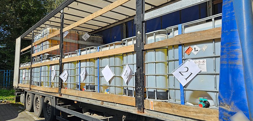 Kontrola SENT na S1 w Bielsku-Białej – 30 tys. litrów paliwa