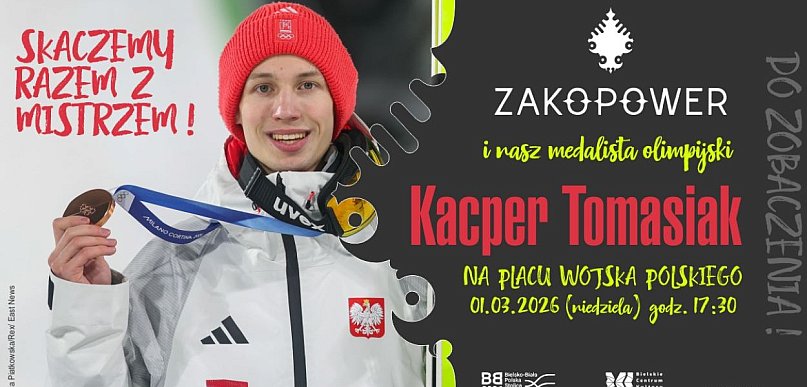 Spotkanie z Kacprem Tomasiakiem – 1 marca na placu Wojska Polskiego