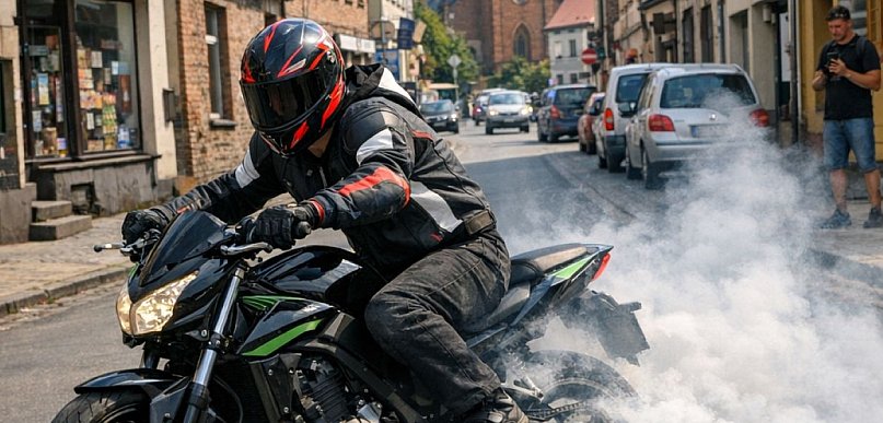 Co grozi kierowcom za palenie gumy?