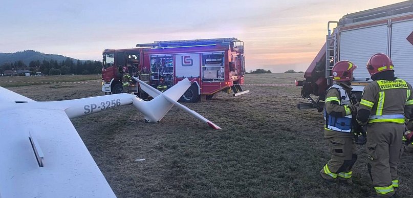 Tragiczny wypadek szybowca na lotnisku w Bielsku-Białej. Nie żyje kursantka