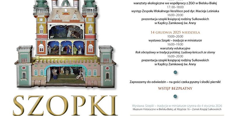 Szopki, warsztaty i kolędy w Zamku Sułkowskich – weekend dla całych rodzin - 22578