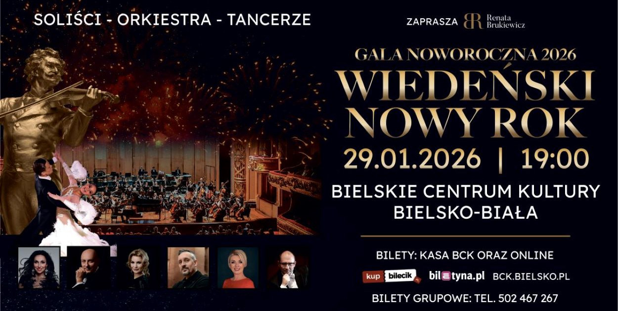 Gala Wiedeński Nowy Rok to koncert pełen magii, elegancji, tańca i muzycznej wirtuozerii!