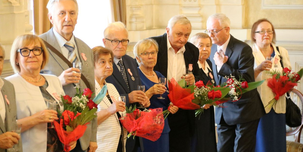 Małżeńskie jubileusze uhonorowane w bielskim Ratuszu / fot. Jacek Kachel UM BB