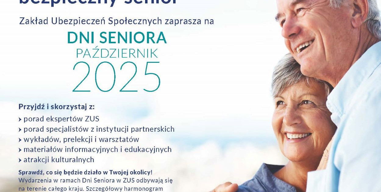 ZUS zaprasza na tegoroczną odsłonę Dnia Seniora
