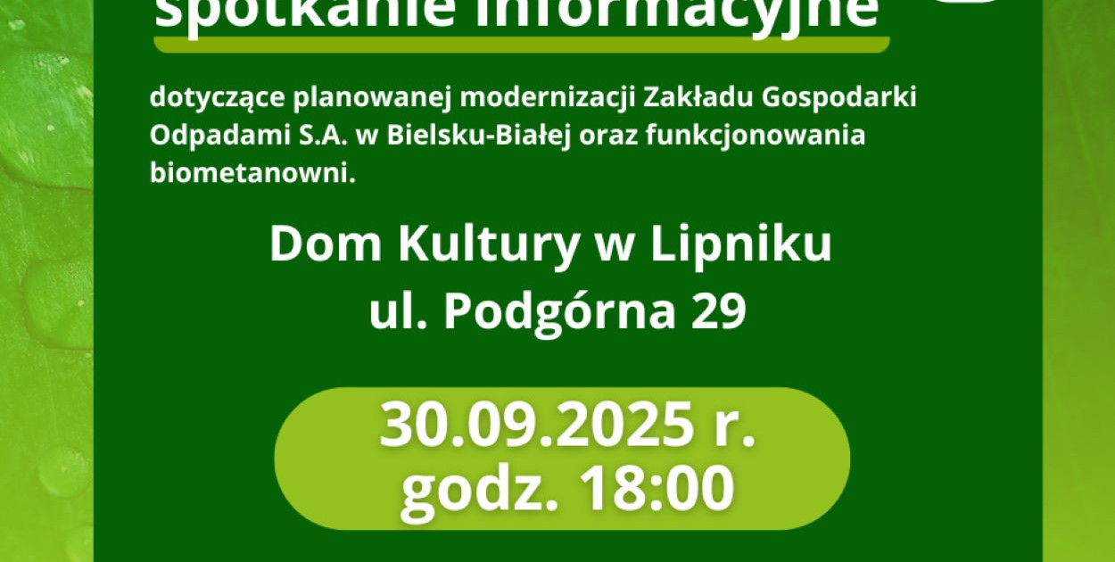Plakat organizatora