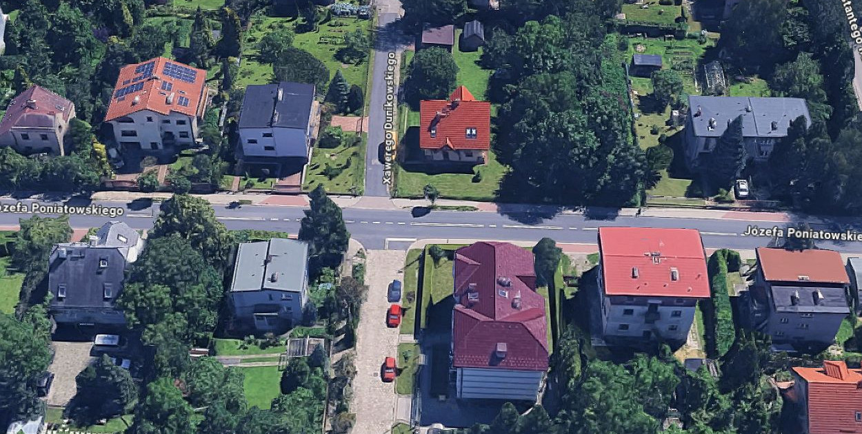 ulica Dunikowskiego / mapa google