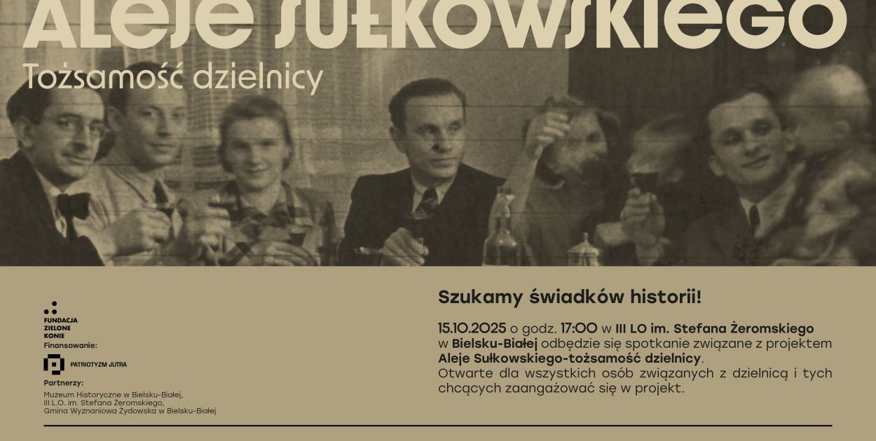 Historia Alei Sułkowskiego – weź udział w spotkaniu 15 października