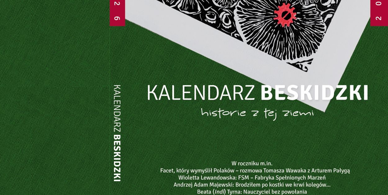 Okładka Kalendarza Beskidzkiego 2026 / projekt Piotr Wisła