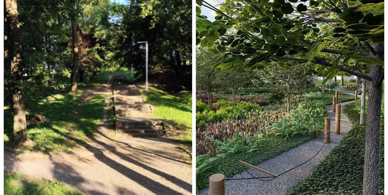 Ogródek jordanowski przy ulicy Wyzwolenia - widok obecny