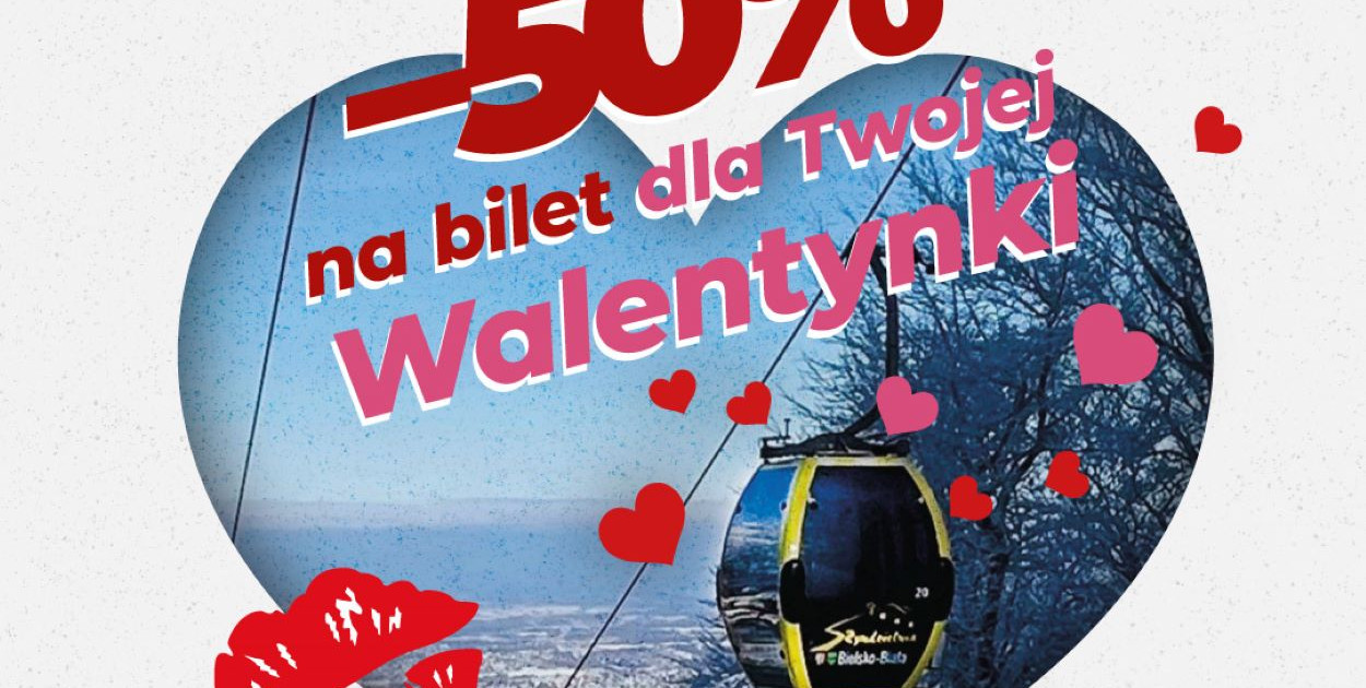 Tańszy bilet za buziaka przy kasie. Promocja tylko 14 lutego