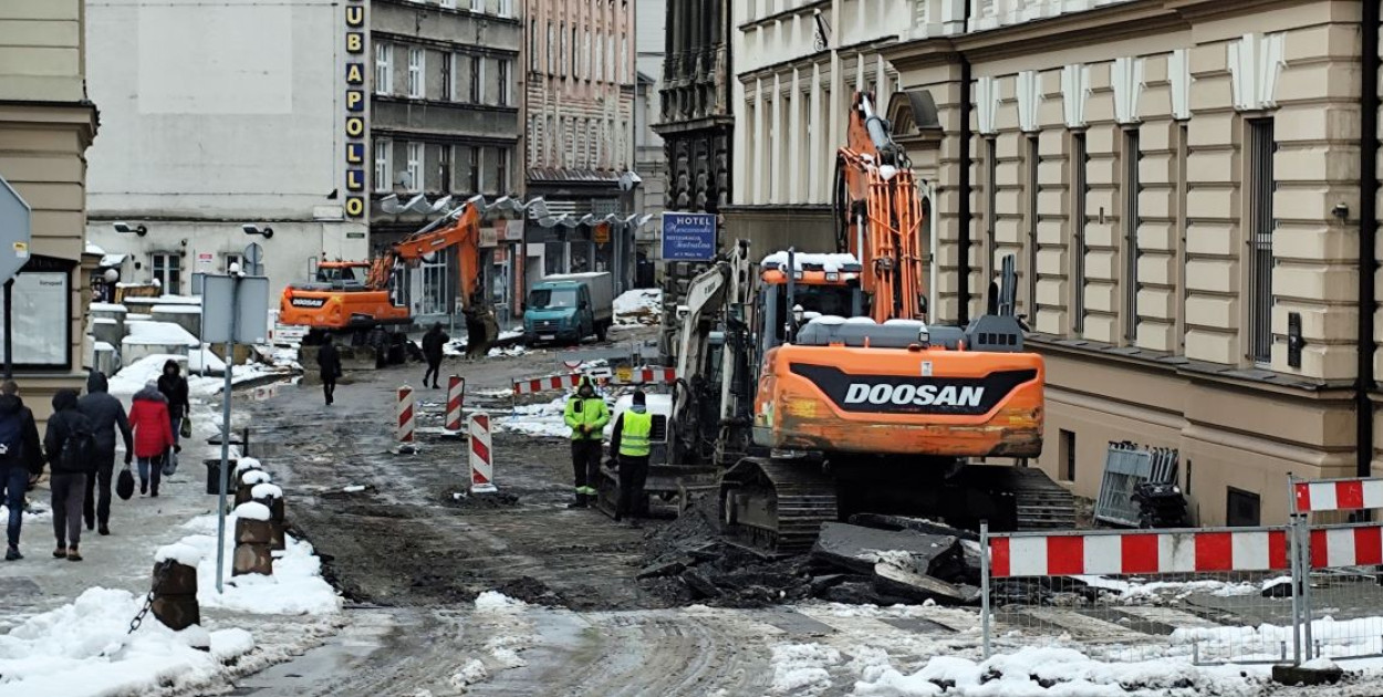 Bielsko-Biała: kolejny odcinek ul. 1 Maja zamknięty od 1 kwietnia na 8 miesięcy