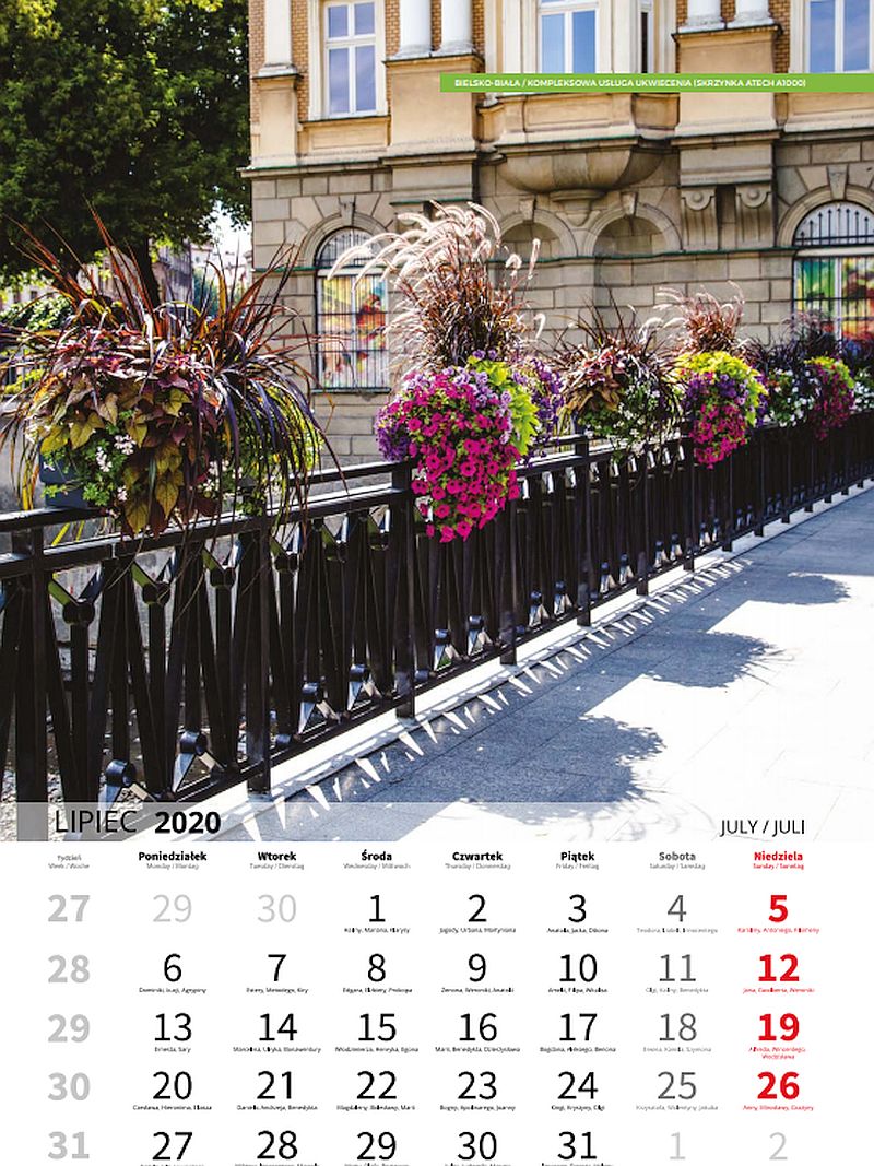 Bielsko-Biała w kalendarzu Terra Flower