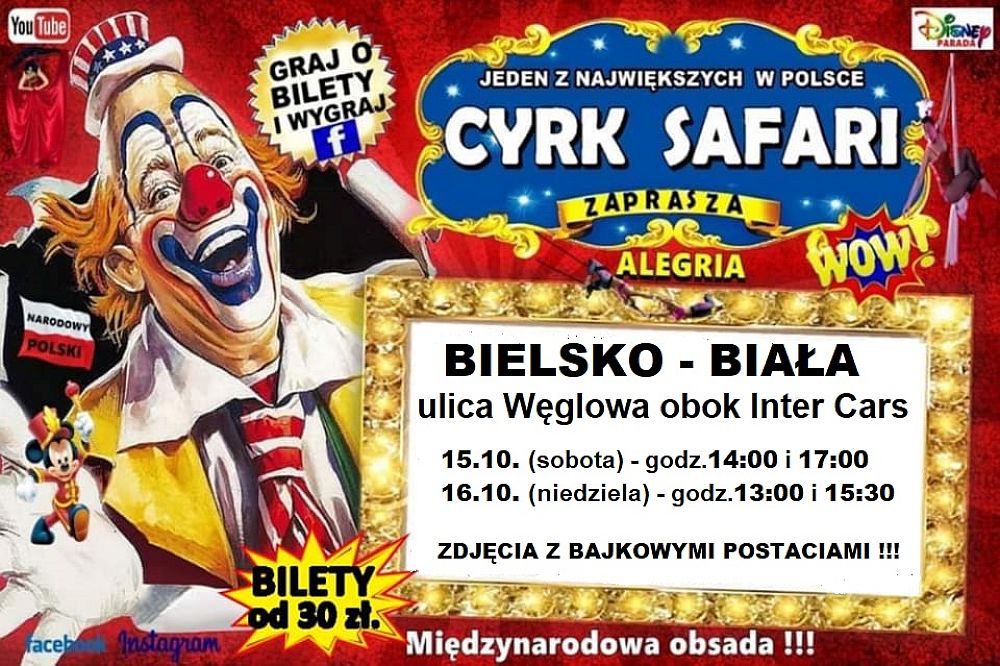 Międzynarodowe show ,,Alegria'' Cyrku Safari w Bielsku-Białej. Cyrk bez zwierząt! Międzynarodowe show ,,Alegria'' Cyrku Safari w Bielsku-Białej. Cyrk bez zwierząt!