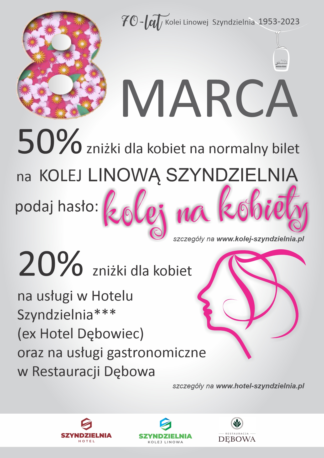 Bilet za połowę ceny na kolejkę na Szyndzielnię