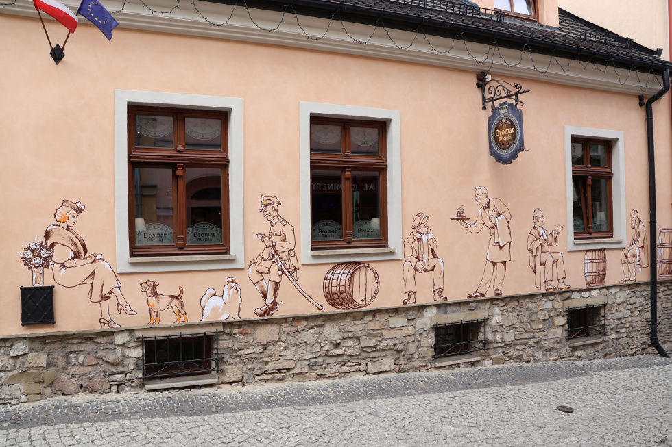 Mural na Starówce