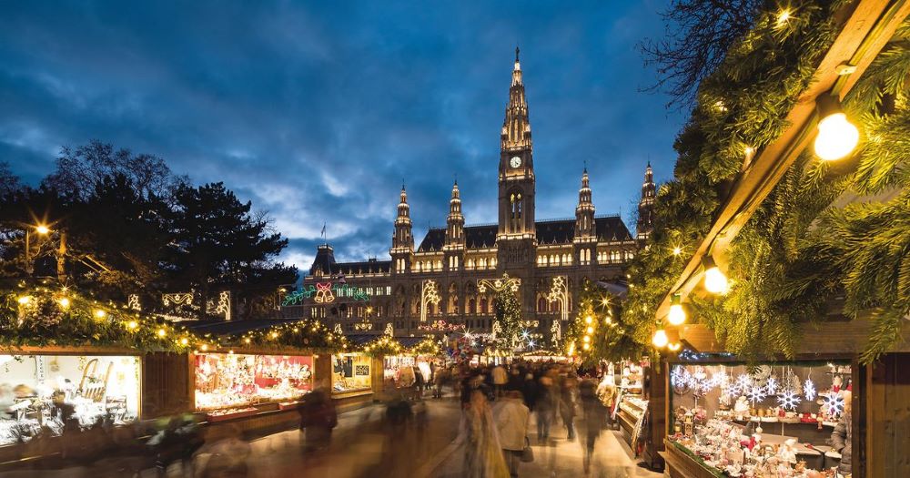 Wiedeń, Austria – Christkindlmarkt