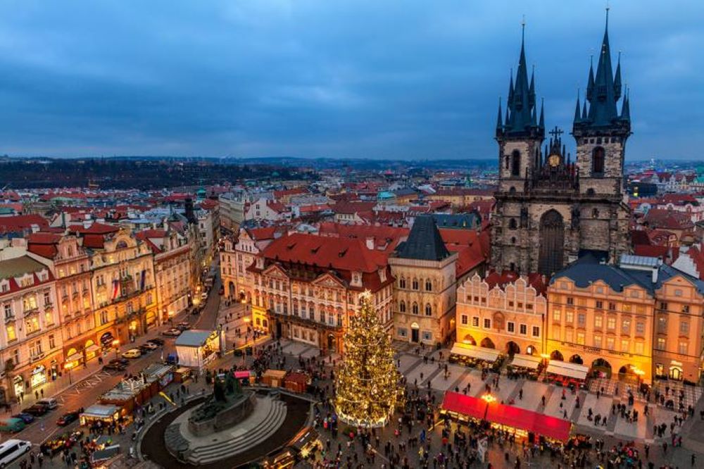 Praga, Czechy – Jarmark na Rynku Starego Miasta