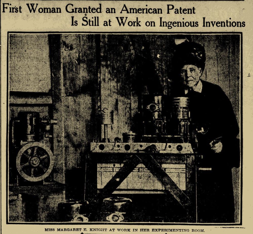 Patent Margaret Knight - 1912 r.