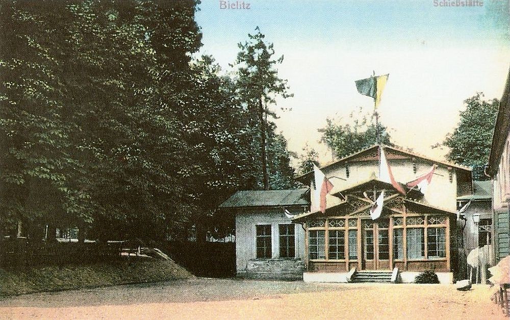 Pawilon Strzelecki w parku Słowackiego 1910 - rozebrany jeszcze przed wybuchem II wojny
