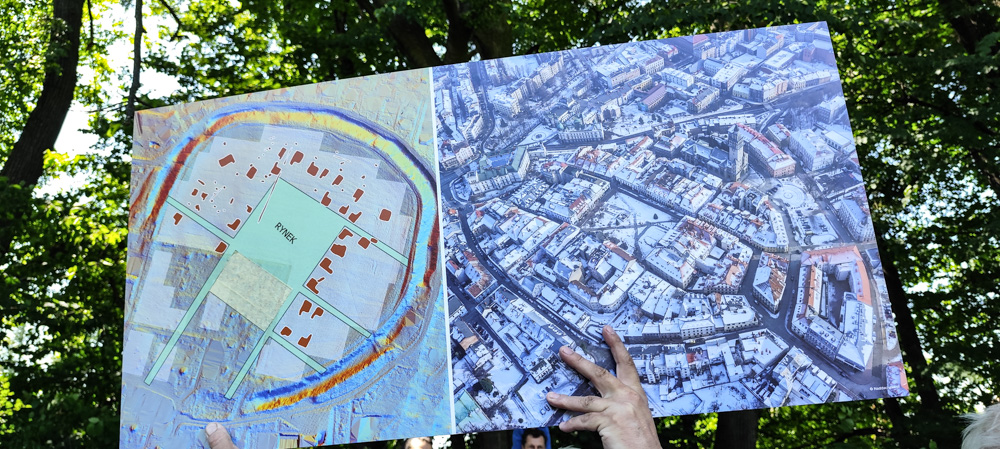Efekt badań geofizycznych z roku 2024 - plan Grodziska
