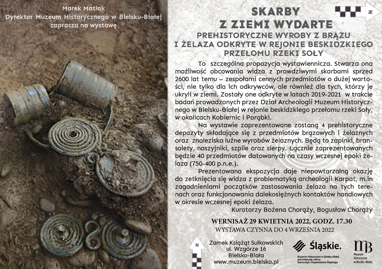 Zaproszenie na nową wystawę archeologiczną na zamku Sułkowskich 