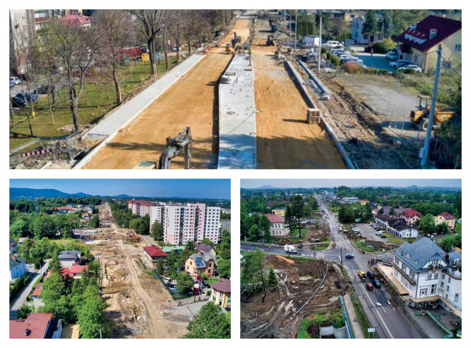 Przebudowa ulicy Cieszyńskiej rok 2019